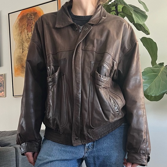 Jackets & Blazers - Vintage Leather Jacket